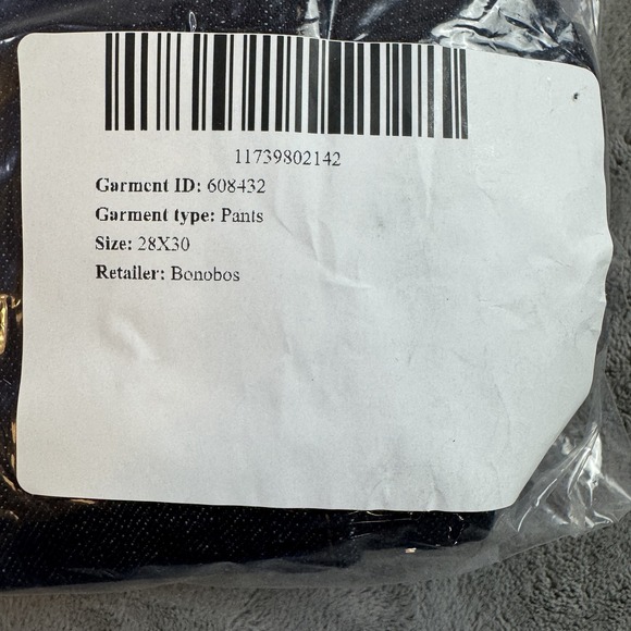 Bonobos Jeans Mens 28x30 Dark Tailored Selvedge Raw Denim Capsule USA Made NEW - Picture 3 of 16